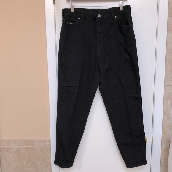 Lee Black Denim Jeans Size 16P 16 Petite - Picture 1 of 5